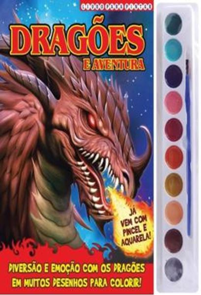Picture of DRAGOES VOL. 1 - LIVRO PARA PINTAR COM AQUARELA