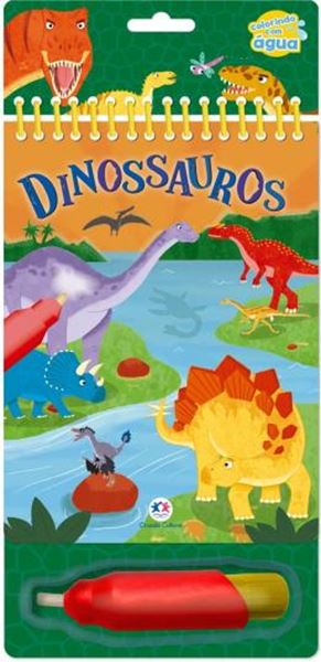 Picture of COLORINDO COM AGUA - DINOSSAUROS