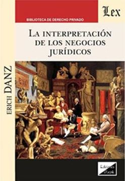 Imagem de INTERPRETACION DE LOS NEGOCIOS JURIDICOS