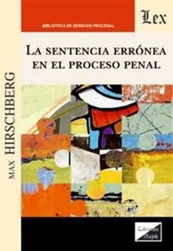 Imagem de LA SENTENCIA ERRONEA EN EL PROCESO PENAL