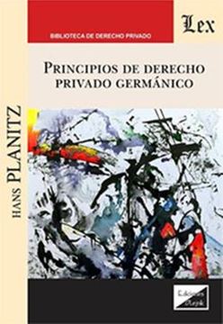 Imagem de PRINCIPIOS DE DERECHO PRIVADO GERMANICO