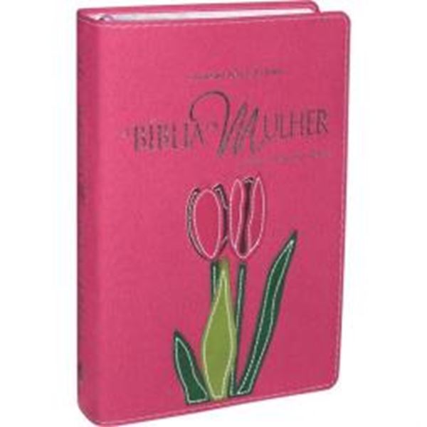 Picture of A BIBLIA DA MULHER - COURO SINTETICO E BORDAS FLORIDAS TAMANHO MEDIO