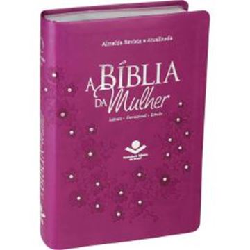 Imagem de A BIBLIA DA MULHER - COURO SINTETICO VINHO COM PEDRAS TAMANHO MEDIO